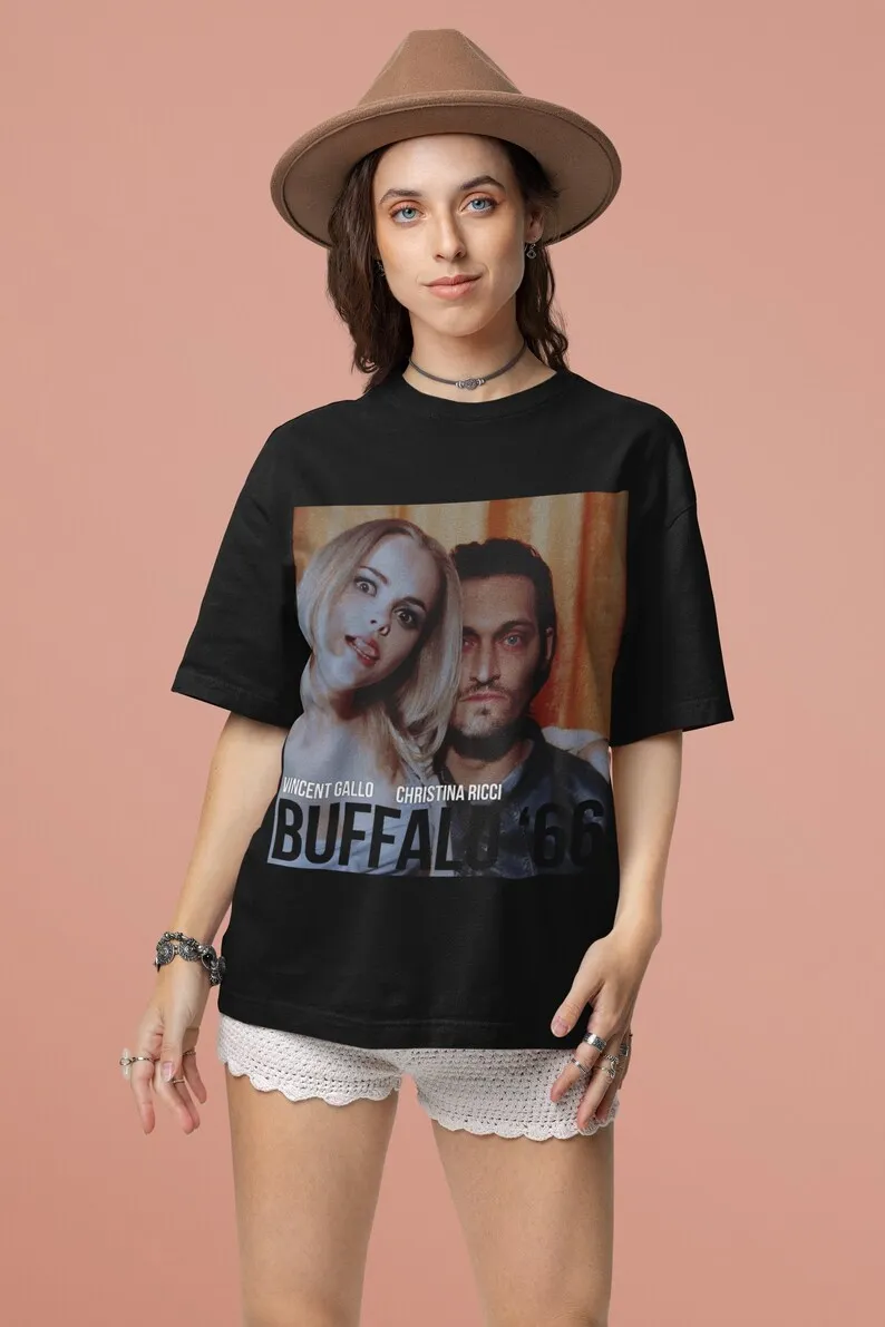 Buffalo '66 Movie Crewneck T-shirt, Vincent Gallo Christina Ricci, Tee shirt Gift for Rare Indie Movie Lovers, Art Movie Film