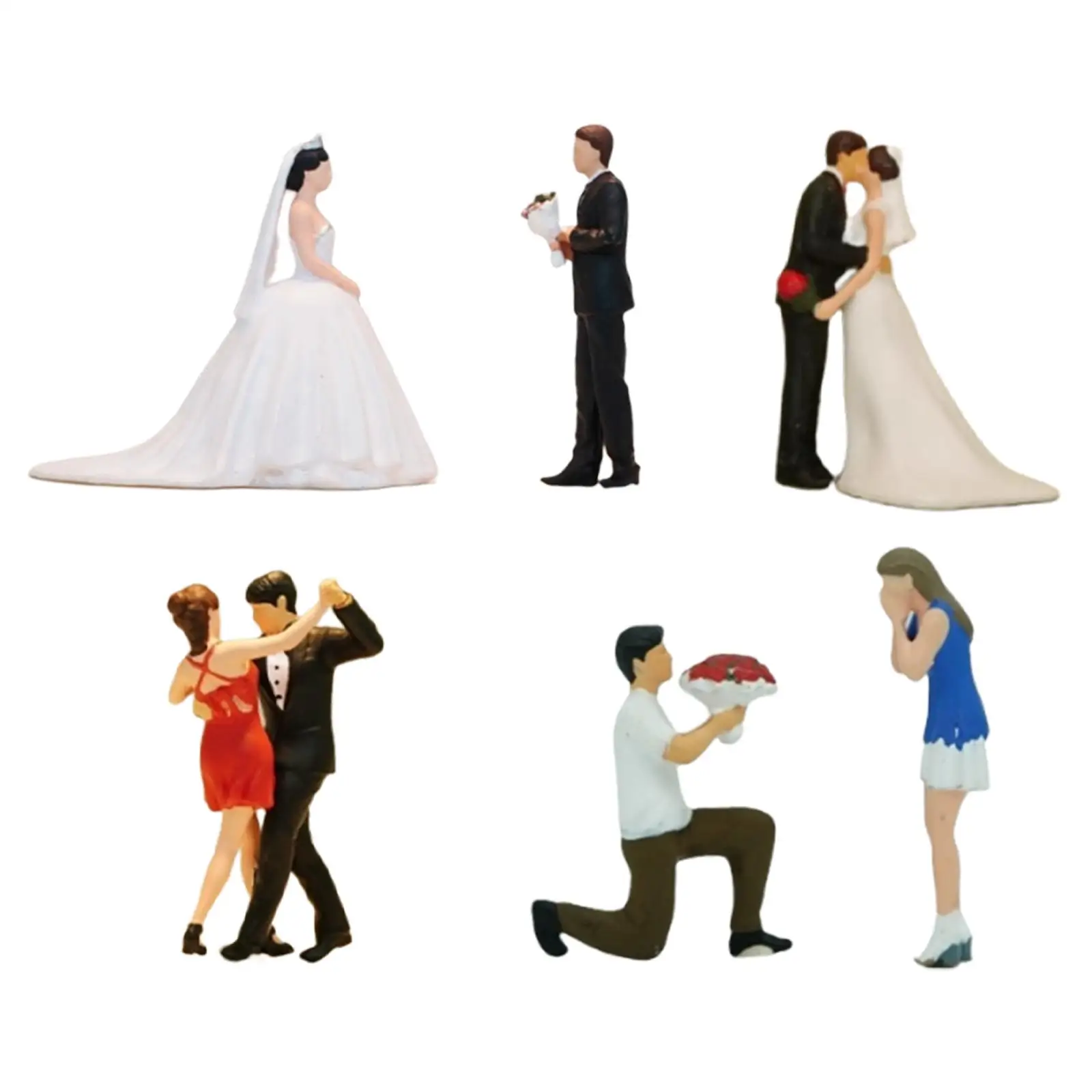 

Миниатюрные фигурки в масштабе 1:64, свадебные пары, маленькие крошечные коллекционные предметы, проекты «сделай сам», декоративные диоры, миниатюрные фигурки людей