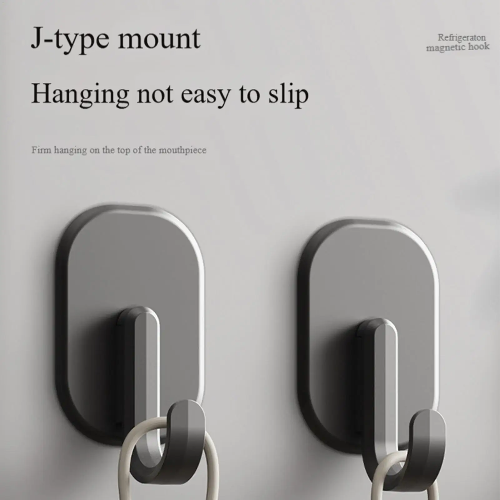 Magnetic hook Refrigerator Magnetic hooks traceless no drilling required Towels Key Storage hook Kitchen Utensil Hanger hook