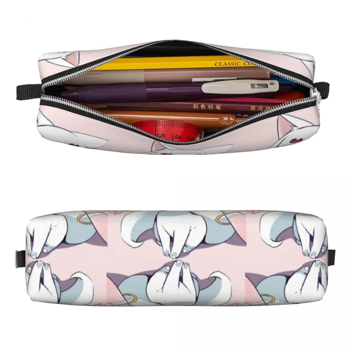 Puella Magi Madoka Magica Square Pencil Case Kyubey cute magical pet Back to School For Teens Leather Pencil Box Cute Pen Bags