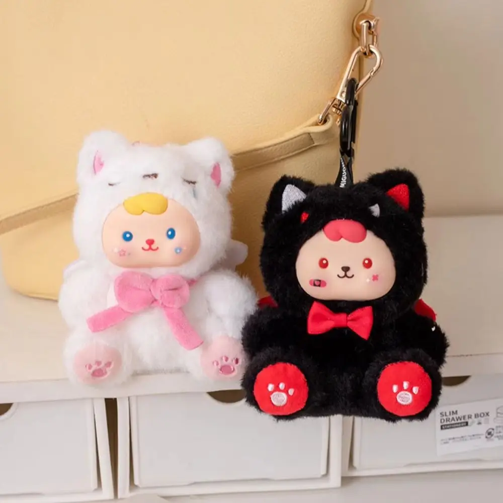 

Сидячая поза CP Подвеска Плюшевые игрушки Большие глаза Ярко цветной милый брелок Кукла Мультфильм ВиНИЛ Ангелы и демоны CP Подвеска