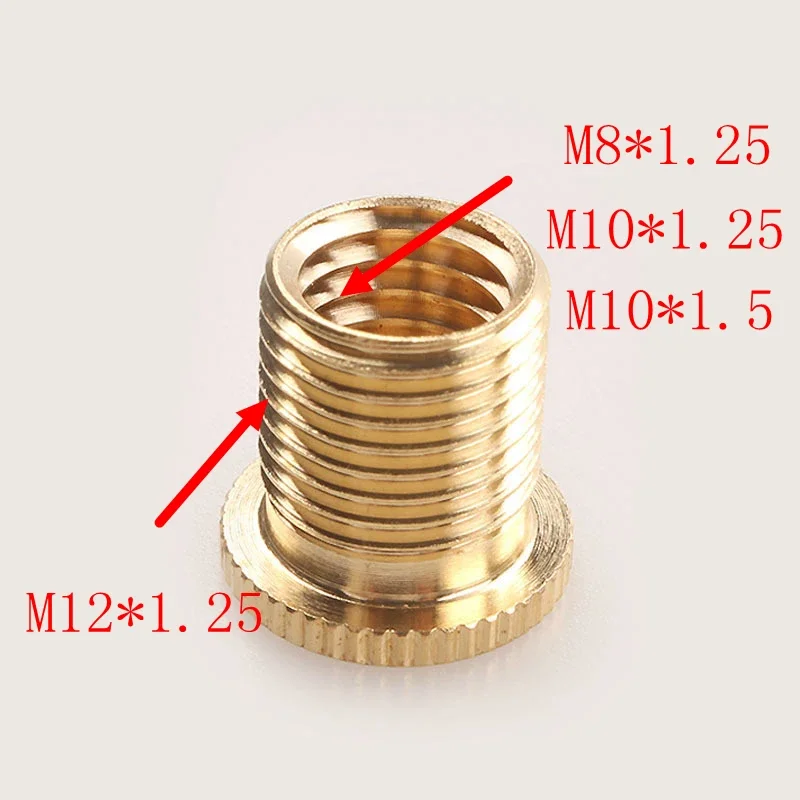 Copper Shift Knob Adapter Inside Thread M8*1.25/M10*1.25/M10*1.5 For Universal Knob