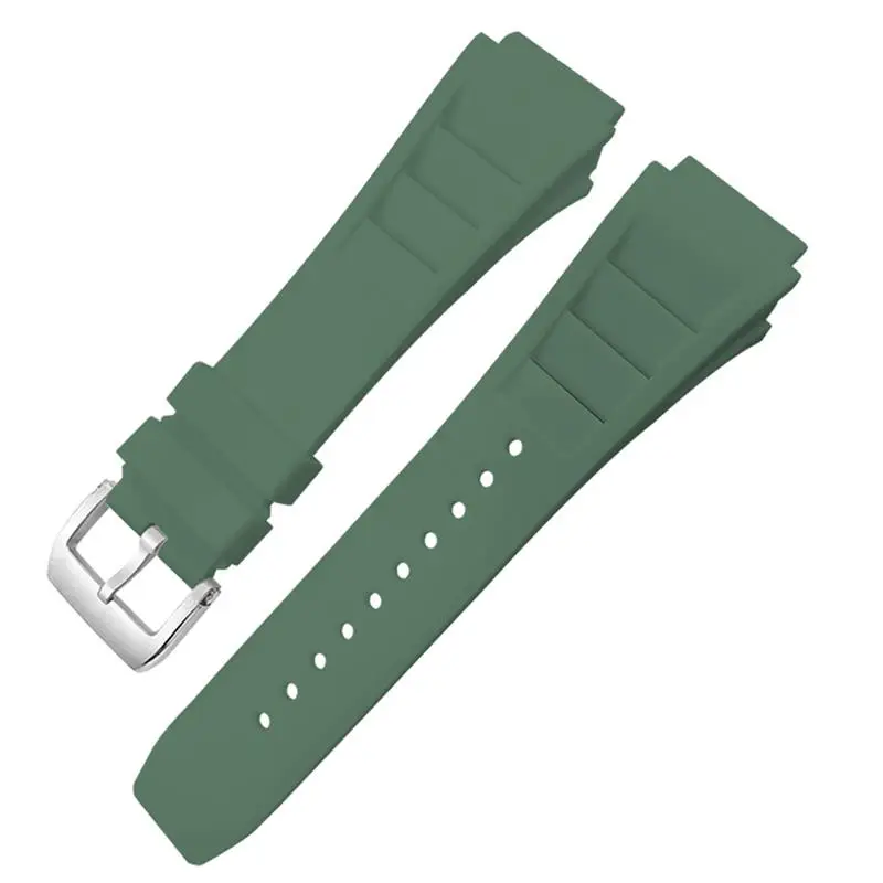 MAISITU Rubber Watchband 20mm 25mm for Richard Spring Bar Silicone Mille Sport Watch Strap Soft Waterproof Wristband