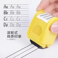 Sello de rodillo de práctica, llenado automático de línea de tinta, sello en rollo, sello para profesor, tira de frases, ejercicio de escritura a mano para profesores