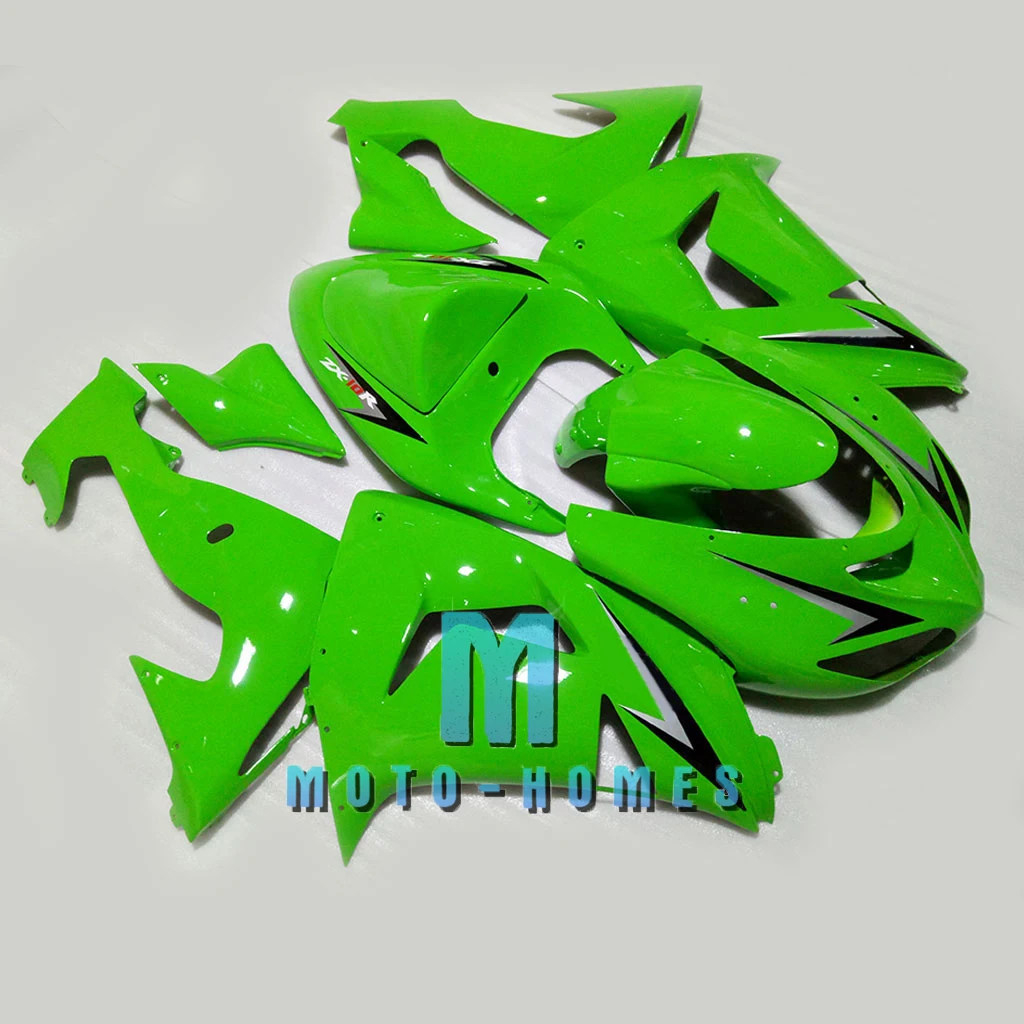 

100% Fit Injection Fairings Kit for Kawasaki Ninja ZX10R 06 07 ZX-10R 2006 2007 Road Racing ABS Plastic Replacement Aftermarket