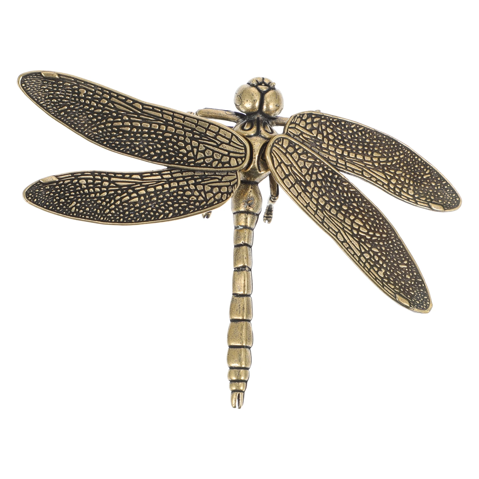 

Brass Dragonfly Adornment Creative Household nament Desktop Decor Exquisite Craft Living Room Furniture Noble Stylish Perfect