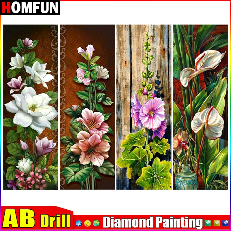 HOMFUN AB Diamond Painting Cross Stitch Pattern 5D Diamond Embroidery 