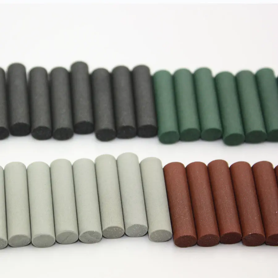 As rodas de lustro do silicone para o laboratório dental, brotos dentais, polidores dentais, 2,35mm, 40 parts um bloco