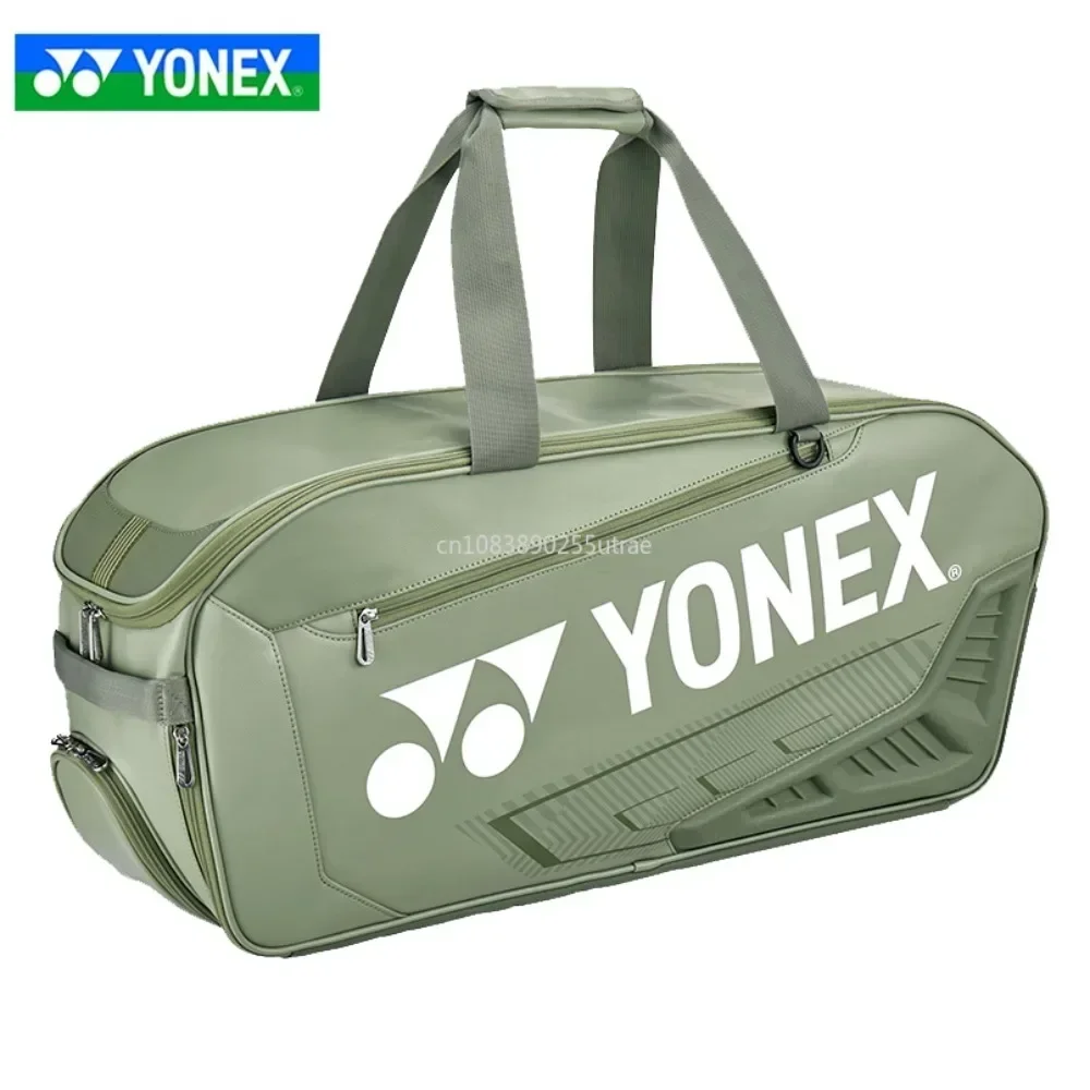 YONEX 오리지널 배드민턴 가방, 휴대용 테니스 토트, 대용량 홀드, 5-7 라켓, 단열 기능 포함 