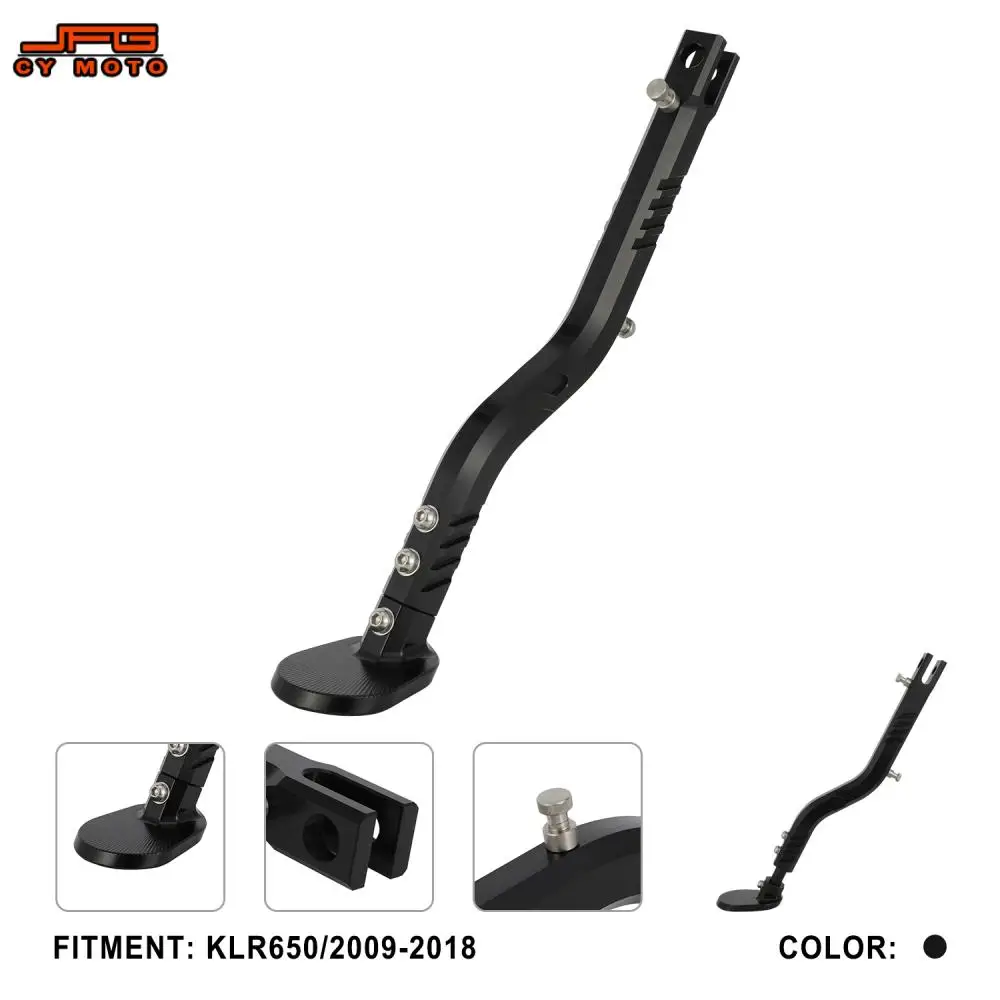 

Боковая подставка для ног мотоцикла, подставка для Kawasaki KLR650 2009-2018, регулируемая запасная часть, нескользящие аксессуары для мотокросса