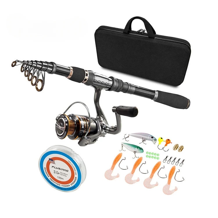 Cost-effective  fishing rod and reel set / casting rod fishing set / fishing rod with reel