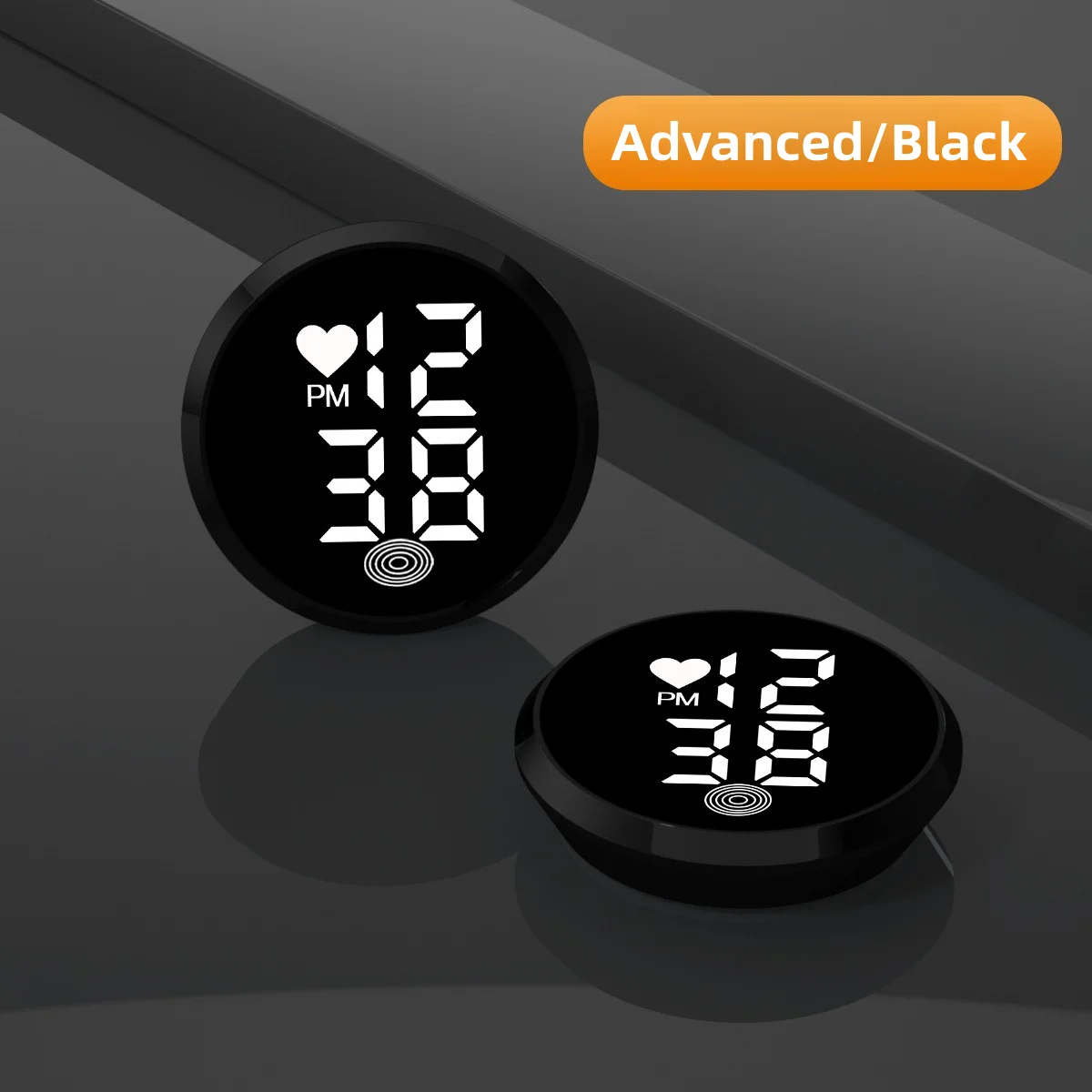 New LED Car Clock Touch Type Digital Watch Mini Motorcycle Luminous Digital Clocks Alloy Electronic Watch Car