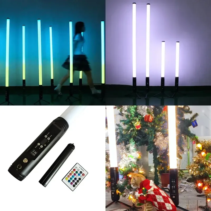 Battery Powered Smart Wireless DMX512 Vertical RGBWA LED Light