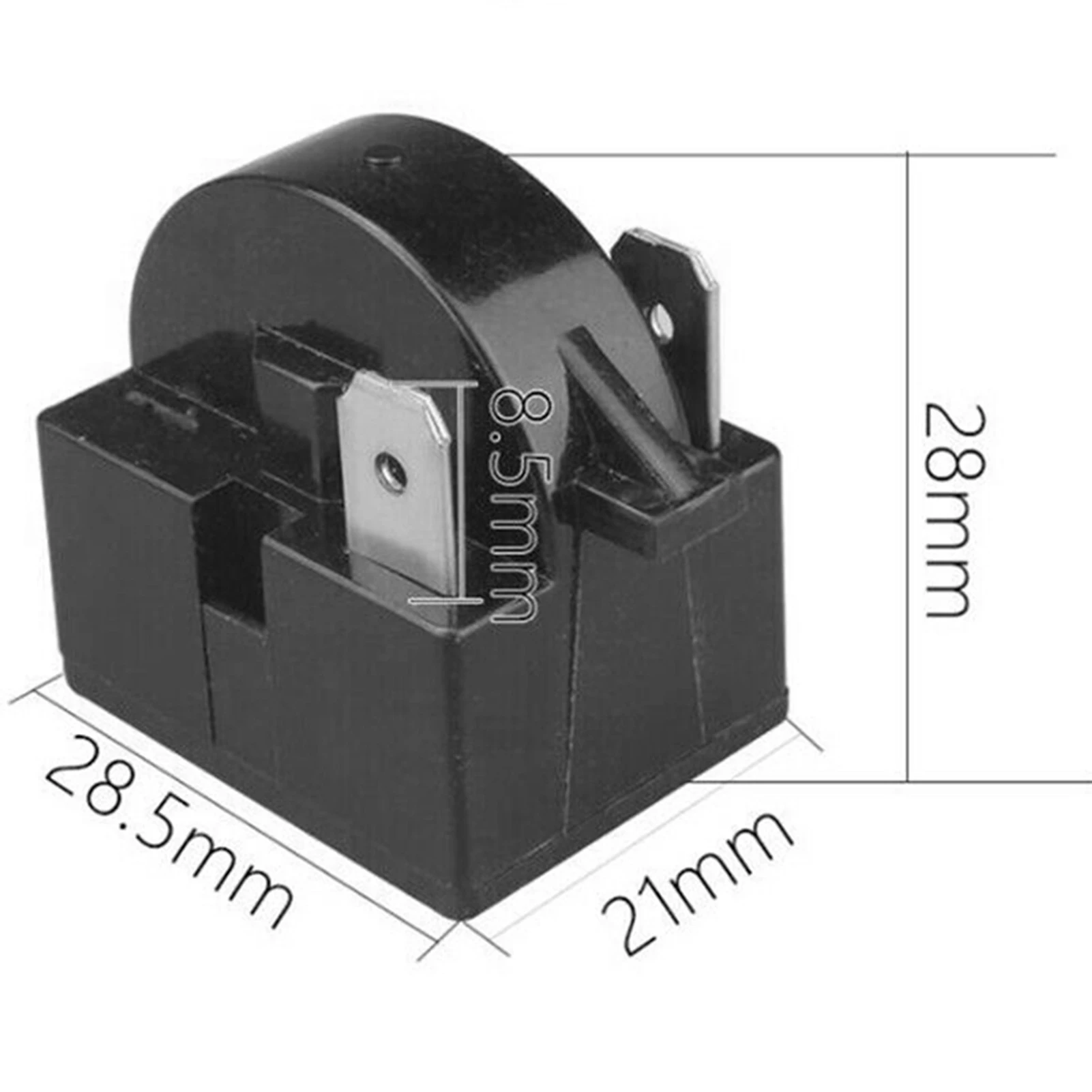Refrigerator PTC Starter Relays 15 Ohm 2-Pin Compressor Overload Protector for Home Kitchen Restaurant Hotel