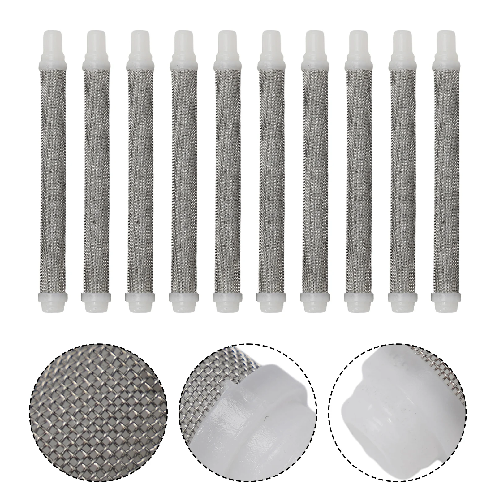 5pcs 50 Mesh Airless Spray Filter Stainless Steel Paint Spraygun Filter Replace For Airless Spraygun Filter Element Spraygun Acc