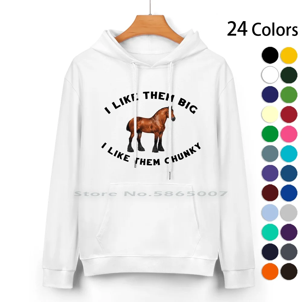 Draft Horse Love Pure Cotton Hoodie Sweater 24 Colors Draft Horse Big And Belgian Clydesdale Percheron Shire Pulling Horse Big