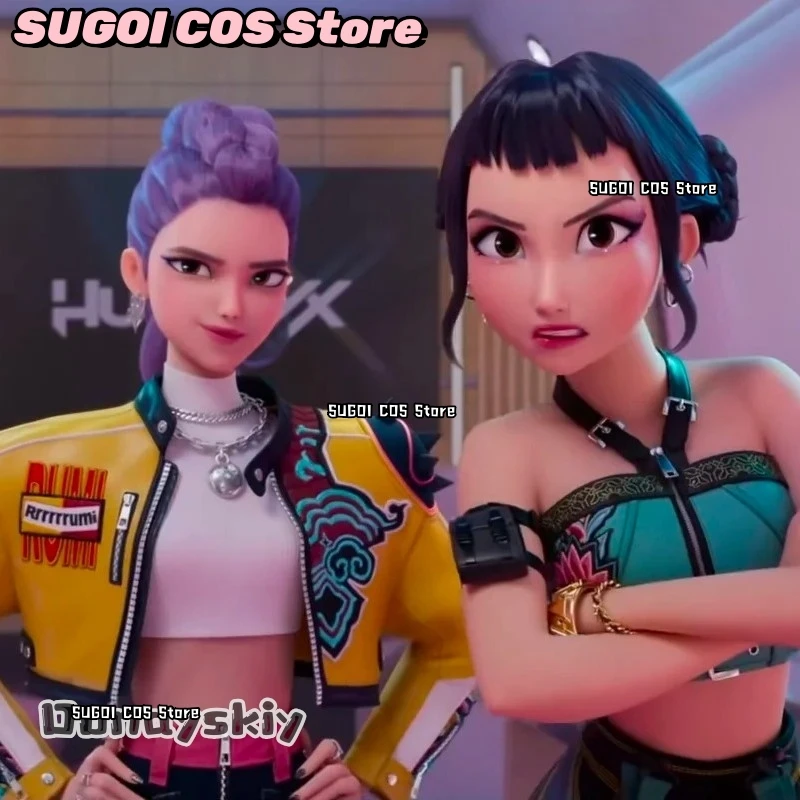 Boneka BKpop Demons Hunters, Harimau Ungu Lucu Bertopi Hitam, Burung Murai Bermata Tiga, Monster Hunt Girl Group Hunt Girl{SUGOI COS}Halloween ‌