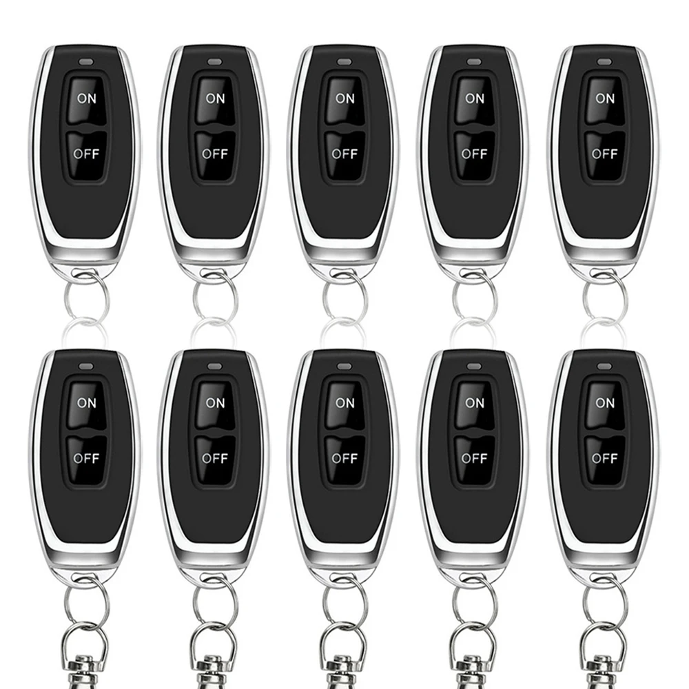 433MHz Learning Remote Control RF Remote Contro Learning Code Smart Home Transmitter For Car Gate Garage Door Alarm Key