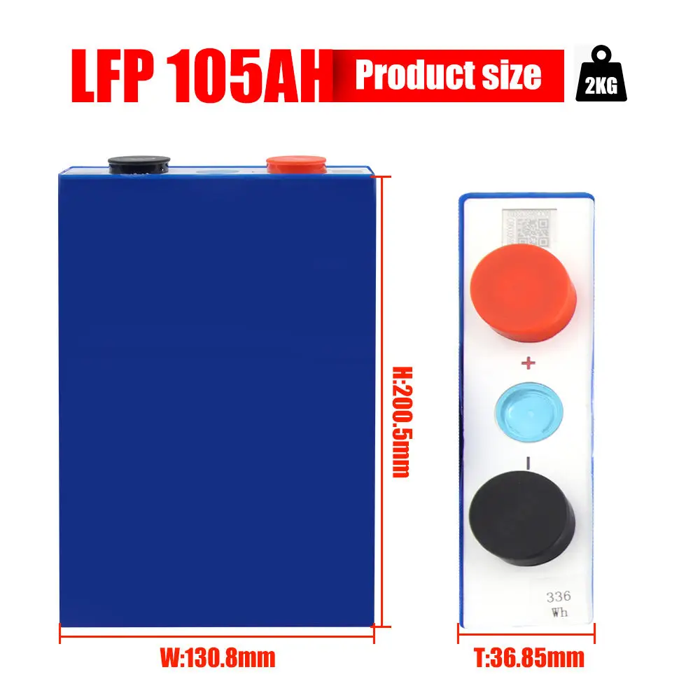 EVE105 3.2V 105Ah LiFePO4 Cell Prismatic Lithium Ion Battery 51.2V 105Ah 5Kwh Home Energy Storage System