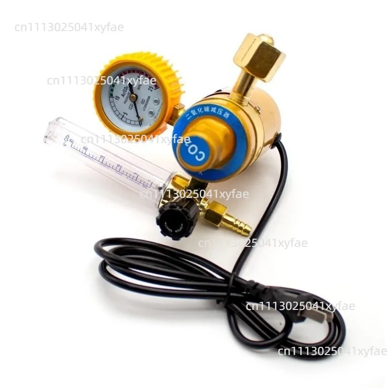 Multi-Voltage CO2 Gas Pressure Adjustment Device With Heating Function Flow Meter For MIG TIG Welding Equipment