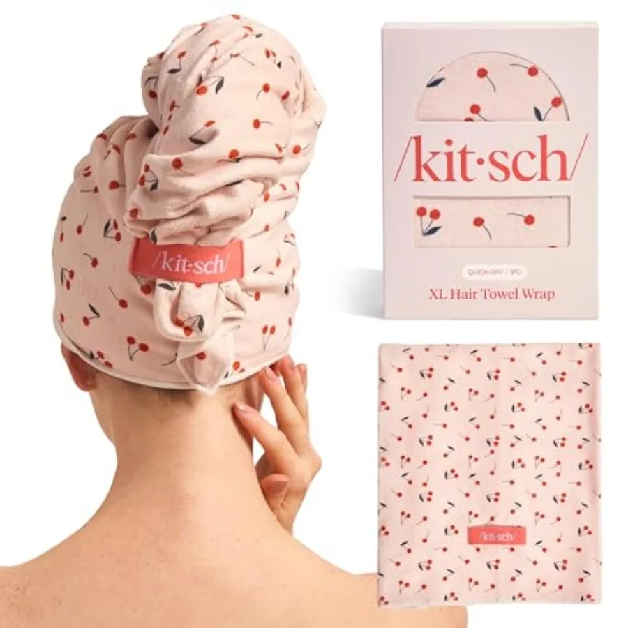 

Plush Microfiber Hair Towel Wrap for Women Ultra Absorbent Microfiber Bath Towels for Wet, Curly, Long or Short Hair Anti-Frizz