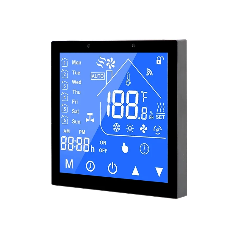 Portworld Embedded Tuya Zigbee Alarm Fire Control Panel Wifi 4'' Slim OEM Home Automation Control Panel