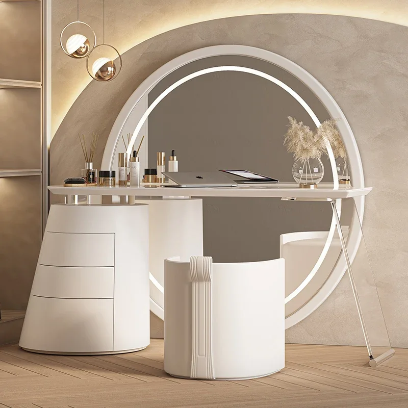 Top luxury Makeup vanity Toiletries illuminated makeup dressing table dressers for bedroom dresser with mirror Bedroom furniture