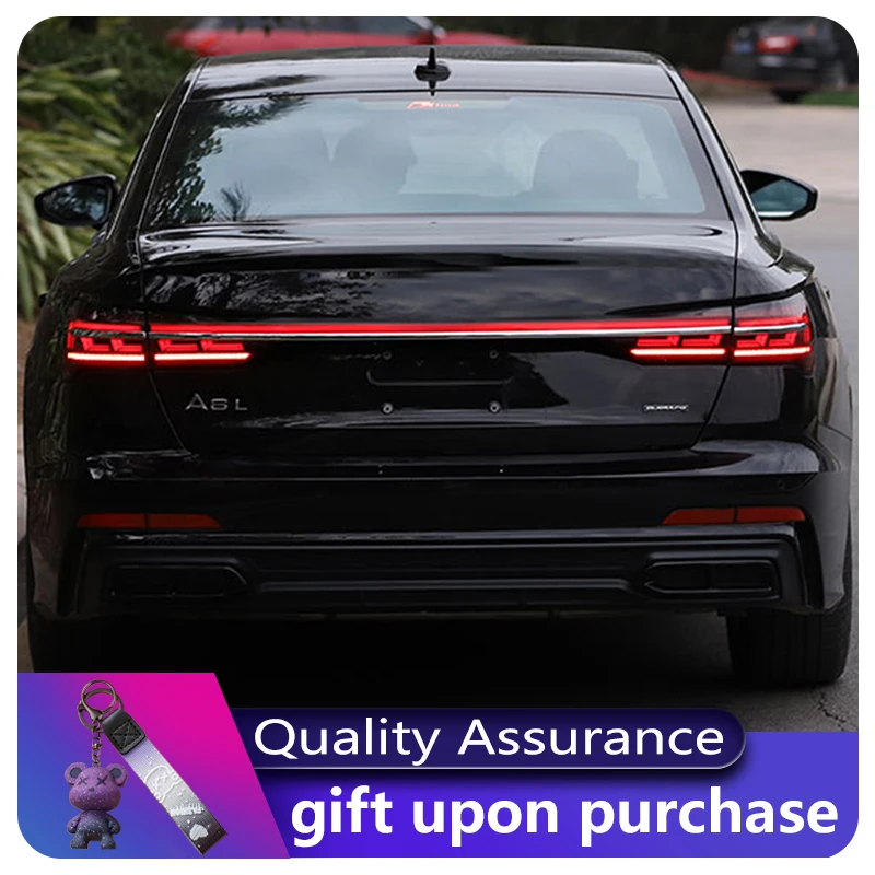 Decoration Light Water Flash Dynamic Through-Type Taillights Dynamic Streamer LED Fit For Audi A6 A6L C8 2019 2020 2021