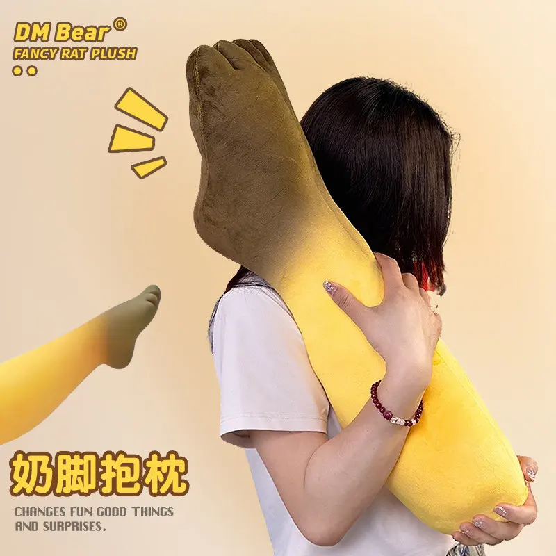 

Giant Funny Foot Shaped Plush Pillow Soft Stuffed Throw Pillow For Home Sleeping Abstract Birthday Gift For Girlfriend Boyfriend