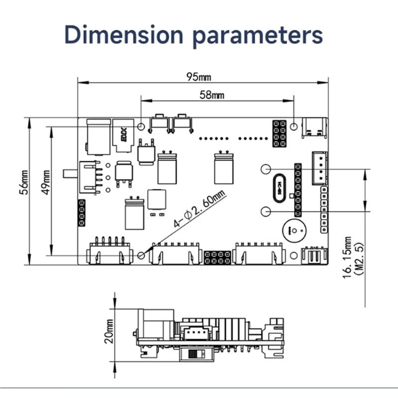 STM32F103RCT6 Chip Robot Driver Board Parts With Multiple Expansion Interfaces Supports WIFI Bluetooth STM32 Expansion Kit-ABIU