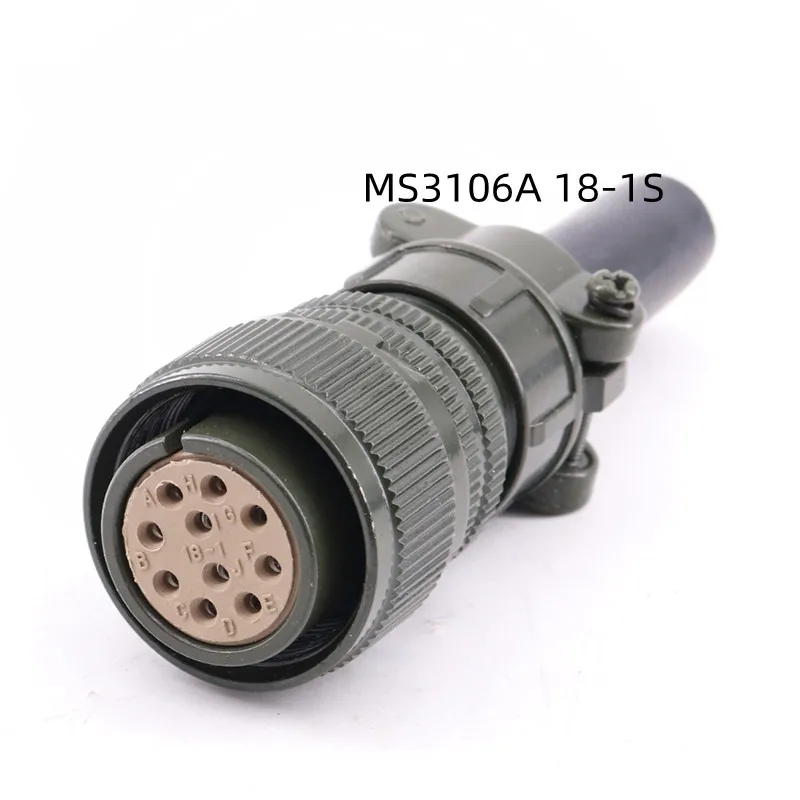 MS5015 10-core aviation plug connector MS3106A 18-1S MS3102A 18-1P MS3108A 18-1S straight elbow