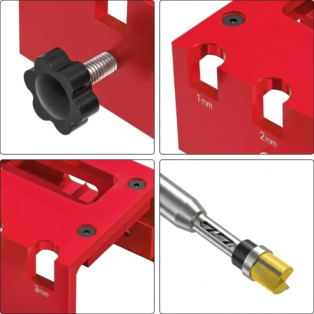1x Hole-Alignment Fixture Door Installation Jig Kit  For Accurate Adjustable Aluminum Alloy Mortise Locator Power Tool Accessory