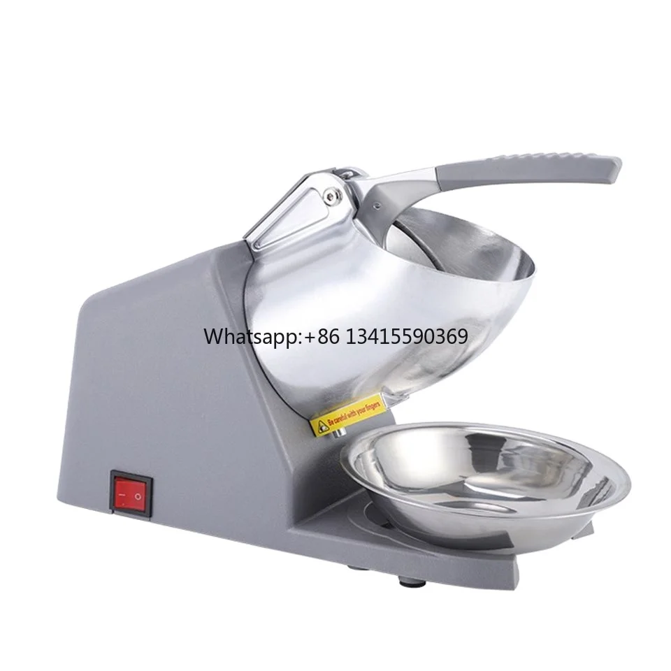 

HD108 Electric Ice Crusher One Blades Ice Crusher Shaver Stainless Steel Shaved Ice Machine 380W Snow Cone Machine