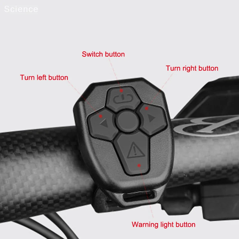 Bike Light Bicycle Tail Lights Smart Wireless Remote Control Turn Signals Cycling Safty Warning Rear Light Bicycle Accessories