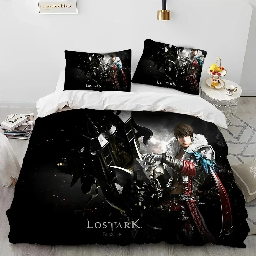 3D Lost ARK Game Gamer Cartoon Comforter Bedding Set,Duvet Cover Bed Set Quilt Cover Pillowcase,king Queen Size Bedding Set Kids