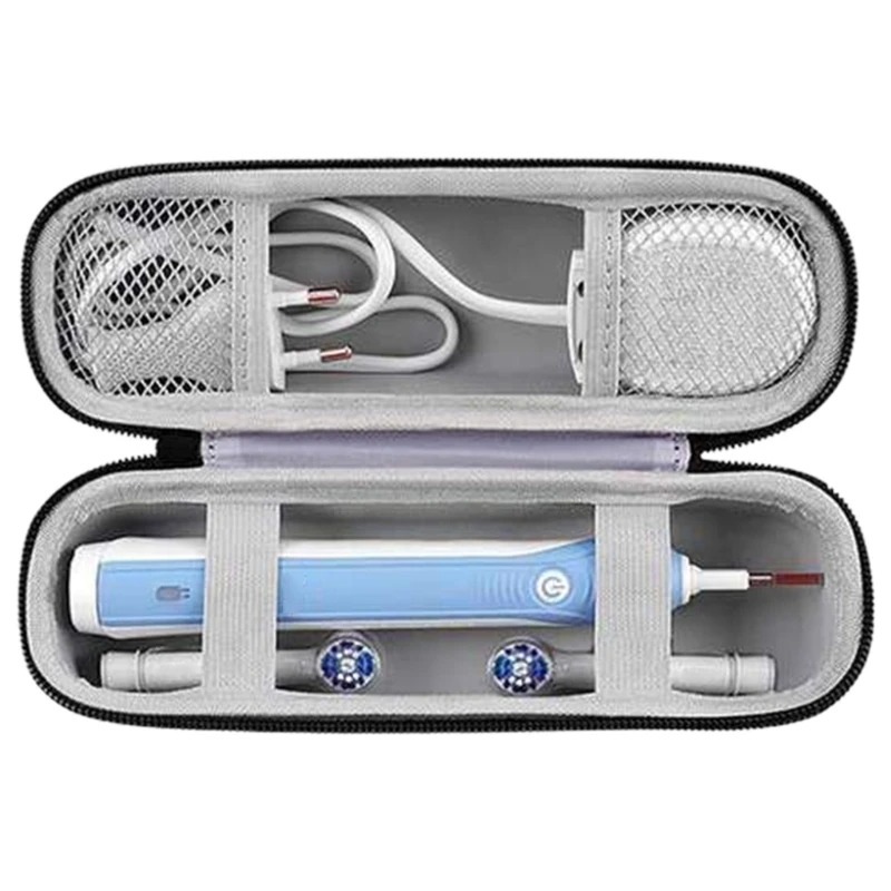 Electric Toothbrush Carrying Case with Net Pocket Convenient Toothbrush Organize Bag Lightweight Toothbrush Travel DropShipping