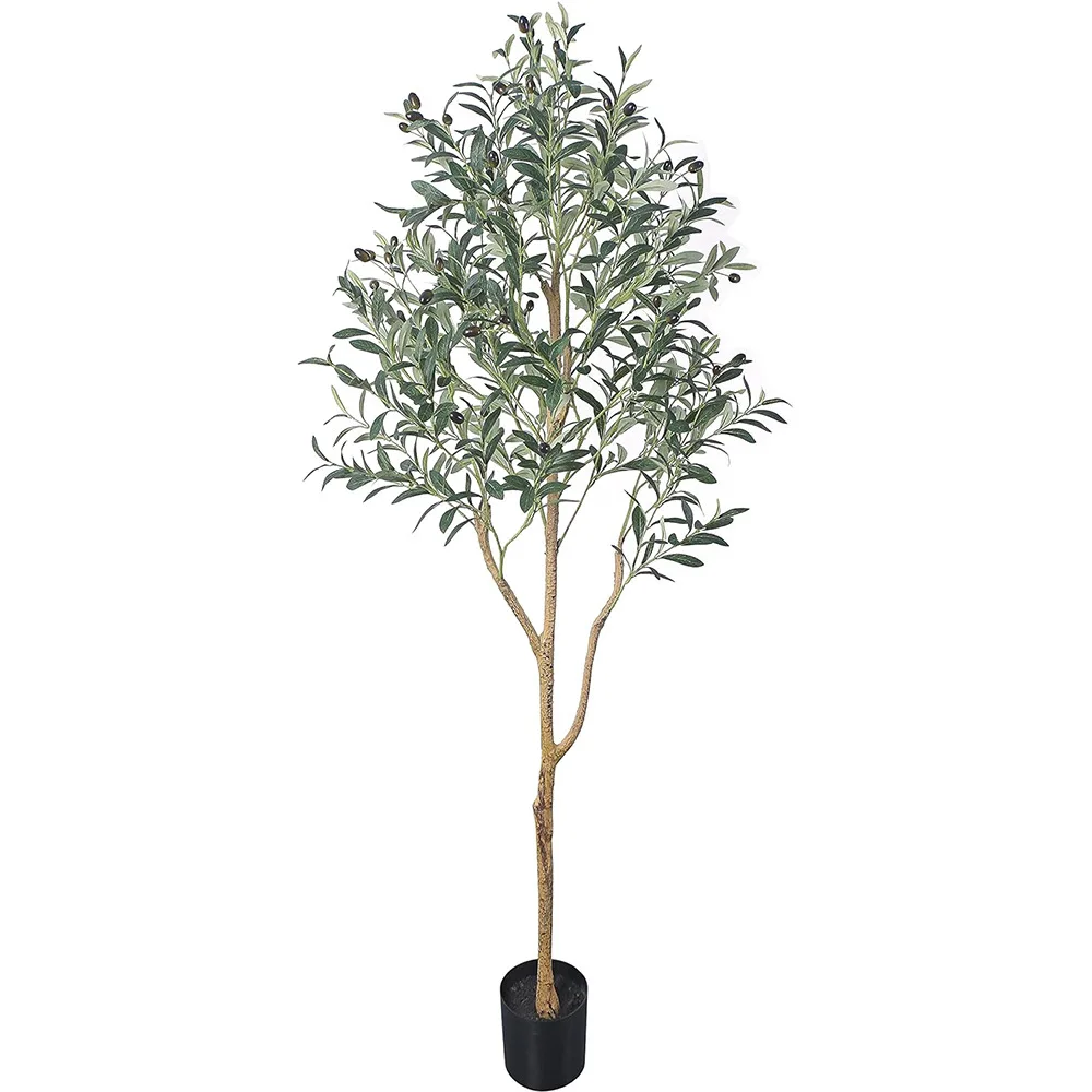 

Simulated green plant disassembly and assembly olive tree foreign trade Amazon artificial fake tree potted plant