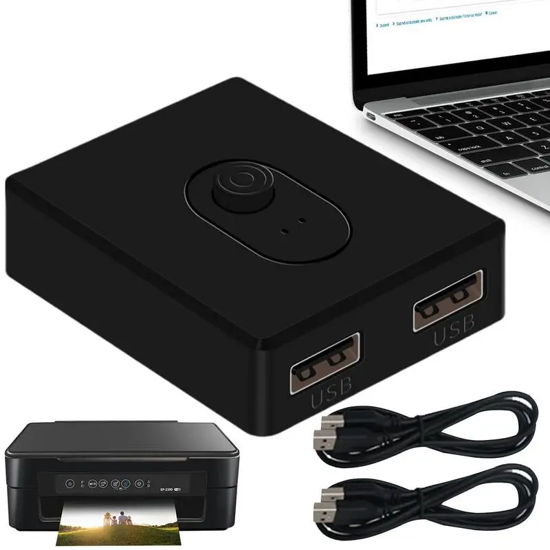 USB 2.0 Switch KVM Switcher Adapte 1x2/2x1 USB Hub Bi-Directional Shared Controller Splitter For PC Keyboard Mouse Printer