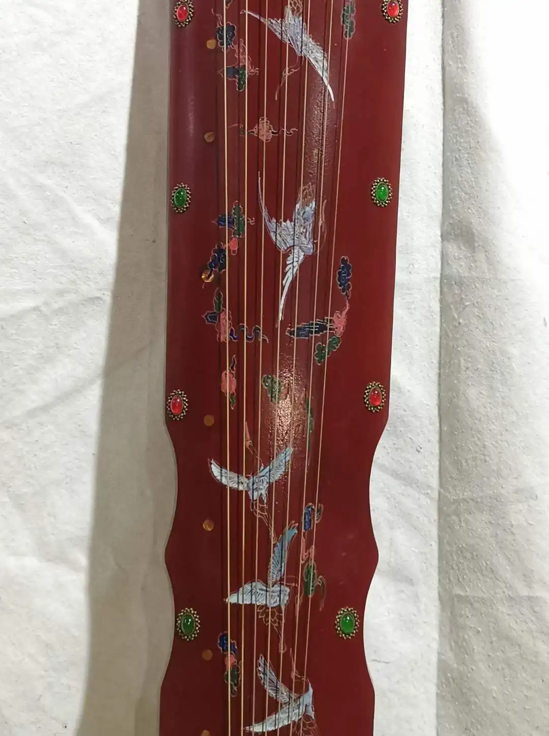 122cm Wooden body Red Lacquerware Guqin Chinese Antique Heptachord Guitar Violin the seven-stringed Music instrument