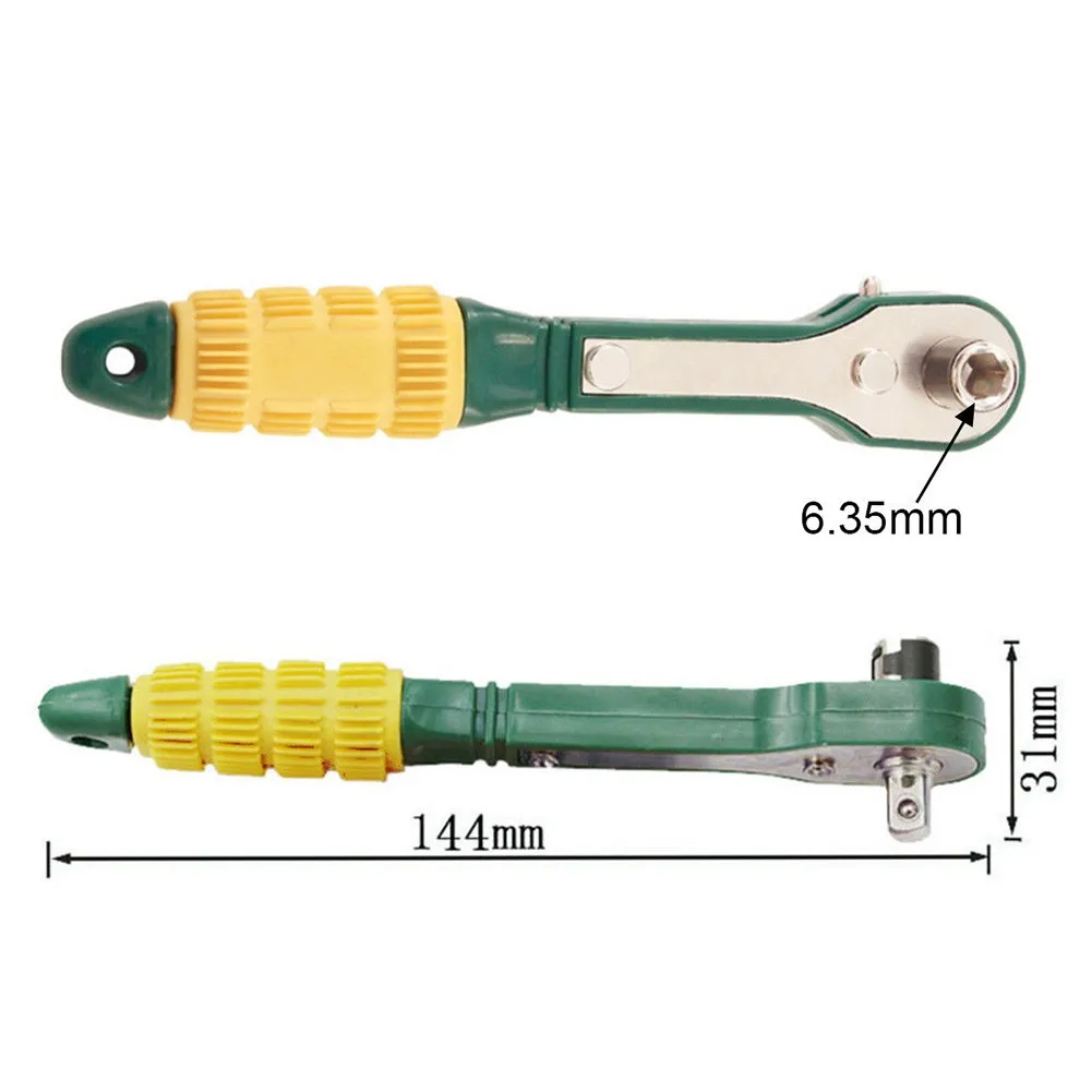 1/4 Inch Ratchet Wrench 6.35 Socket Wrench Lightweight Pneumatic Head Quick Ratchet Wrench Screwdriver High Quality