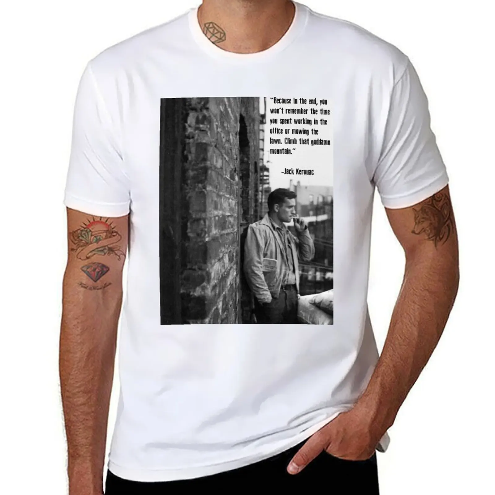 

Jack man t for pack man for Kerouac men t shirts cotton T-Shirt Poster shirts