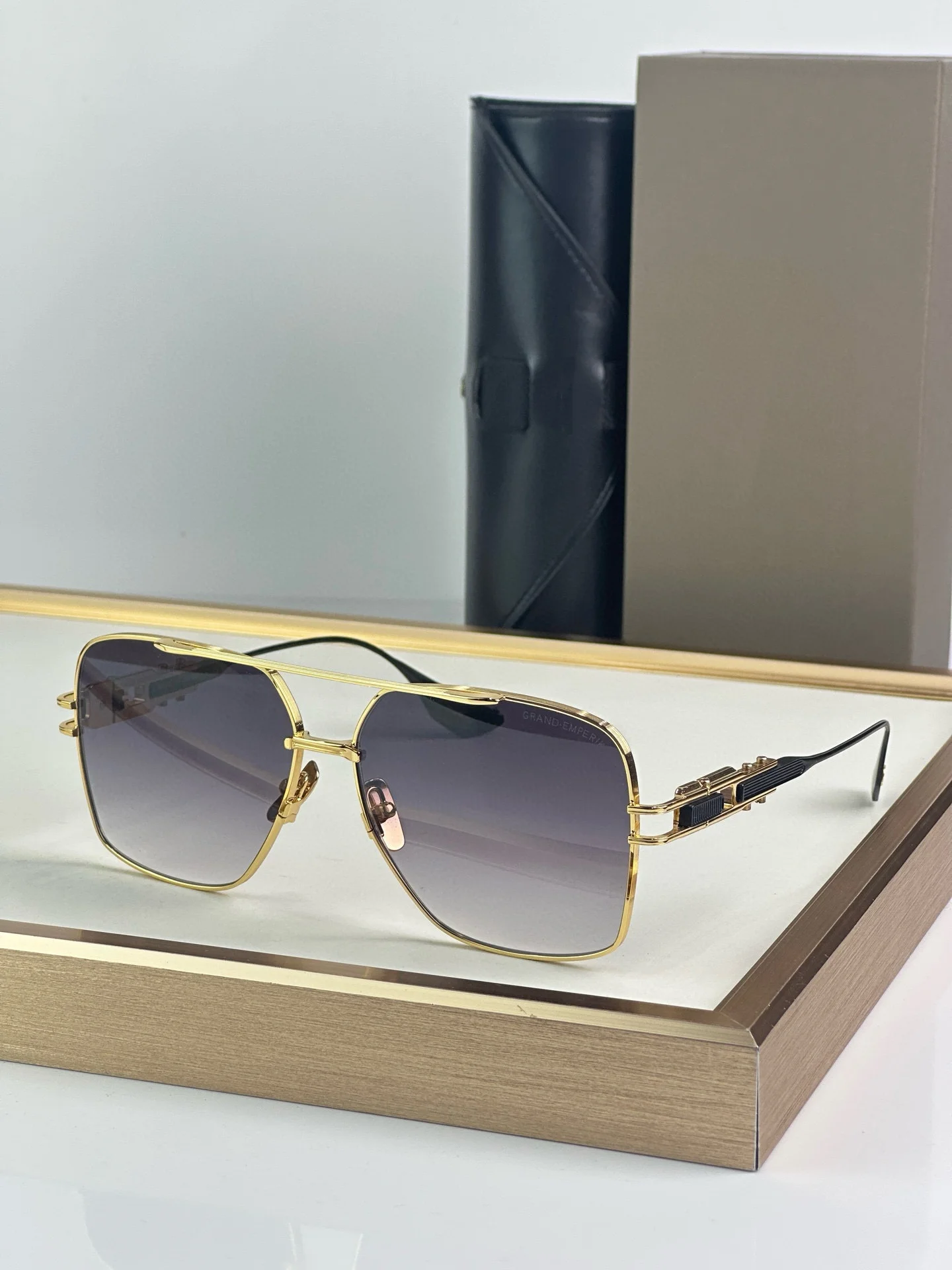 Top quality ADITA DTS159 Grand-Emperik Aviator Sunglasses With Box