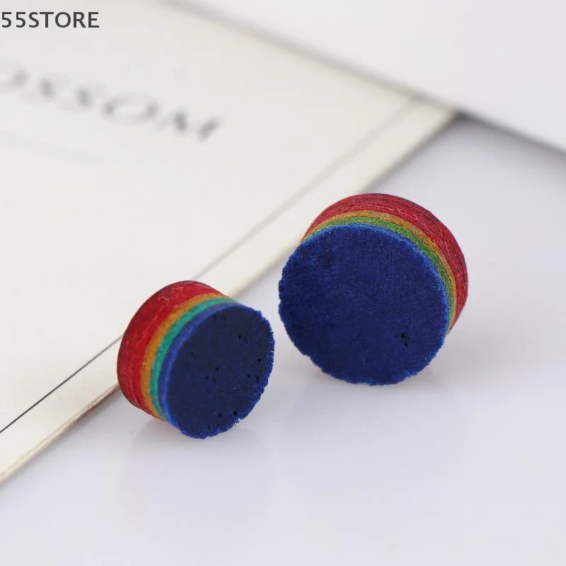 1Pc Arcobaleno Punta da biliardo 6 strati Durezza Punte da biliardo Accessori per la testa Sostituzione Stecca da biliardo Punta per Snooker Sport all'aperto