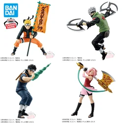 In Stock Original BANPRESTO NARUTOP99 Uzumaki Naruto Hatake Kakashi Uchiha Shisui Haruno Sakura Figure Anime Model Genuine Toy