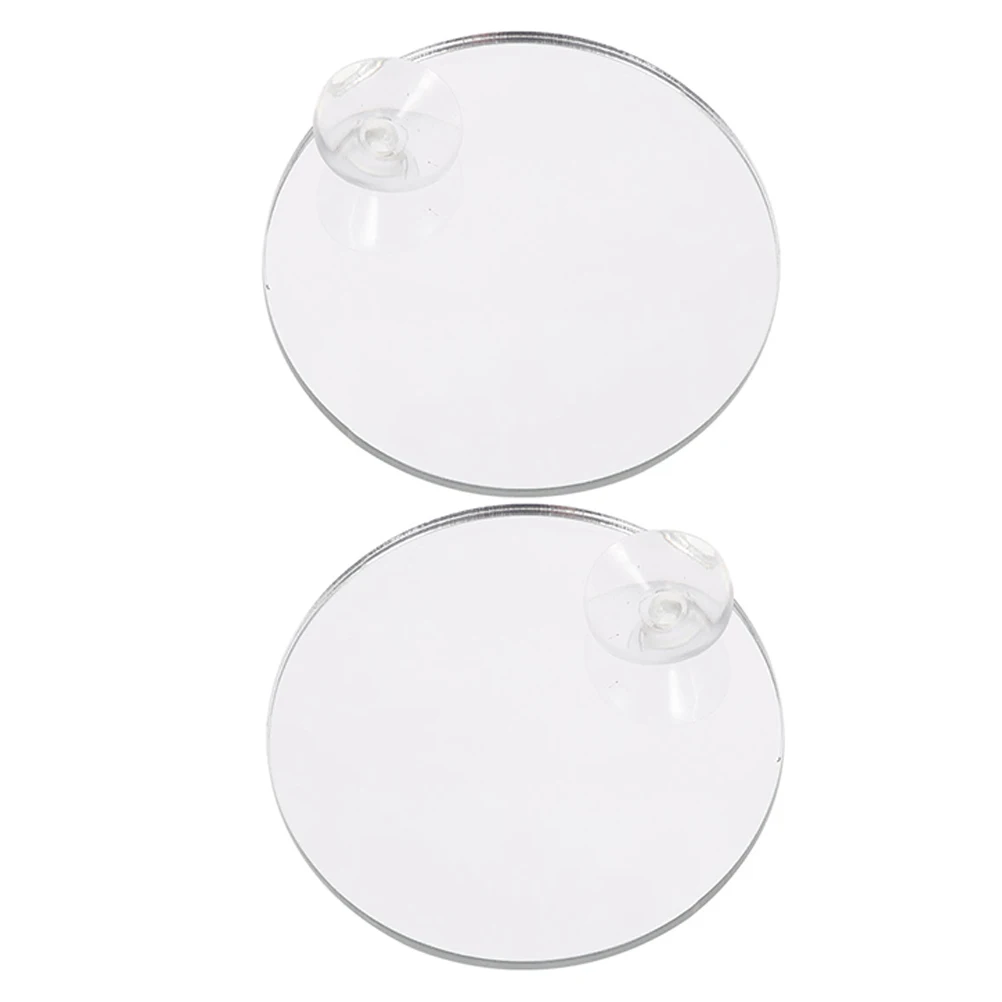 

2Pcs Fish Tank Mirror Betta Decor Toys Floating Ball Suction Cup Aquarium Accessories Tank Decor Training Mirror Durability