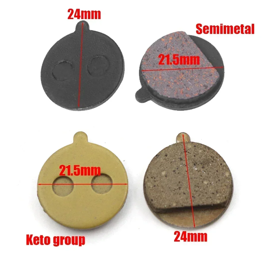 Part Brake Pads Disc Brake Semi-metal Useful Electric Scooter Gold Copper Lightweight Linings Pad Professional