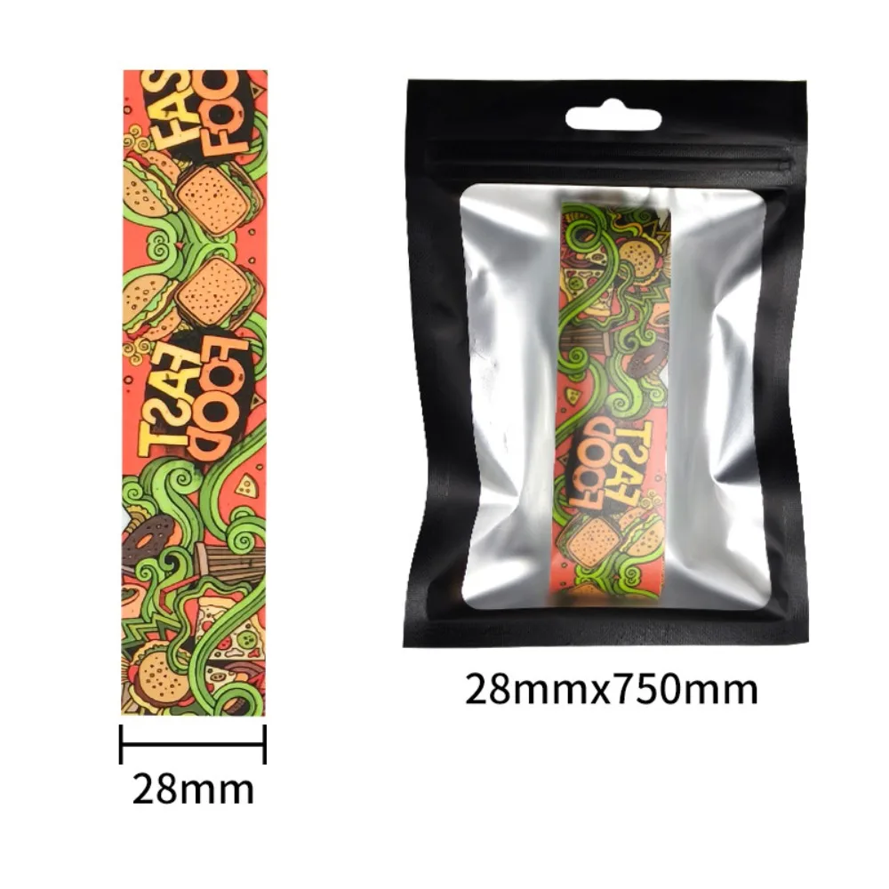 16mm Pickleball Racket Edge Sticker Shock Absorption Graffiti Style Pickleball Racket Frame Protective Tape Durable