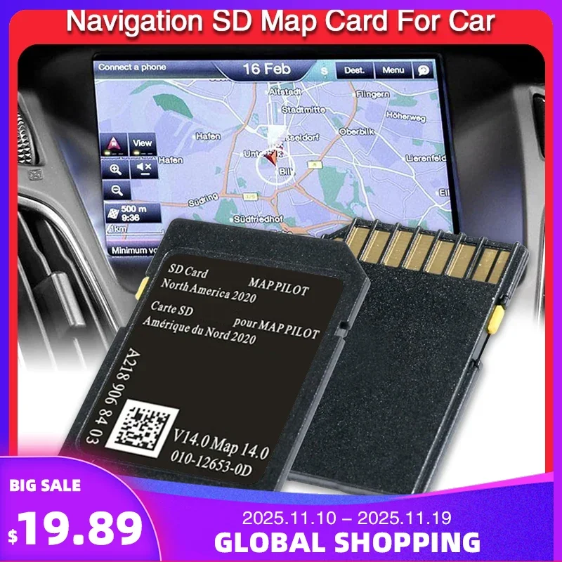

Maps Version14 for Mercedes AMG B-Class CLA CLS GLA Navigation SD GPS Card USA/CAN/MEX Maps A2189068403 Free Delivery
