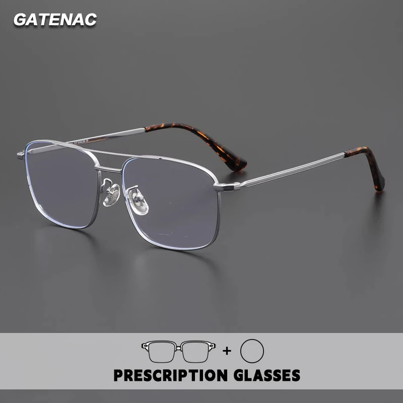 

Качественные титановые очки Gatenac для мужчин, фотохромные очки для чтения с защитой от синего света, женские очки для прогрессивной коррекции близорукости