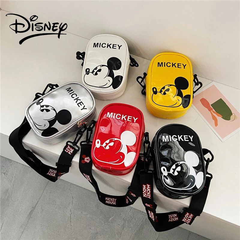 Disney Kids Shoulder Bag Mickey Fashion Coin Purse Girls Bag Designer Luxury Wallet Mens Womens Purse Wholesale with Chain PU